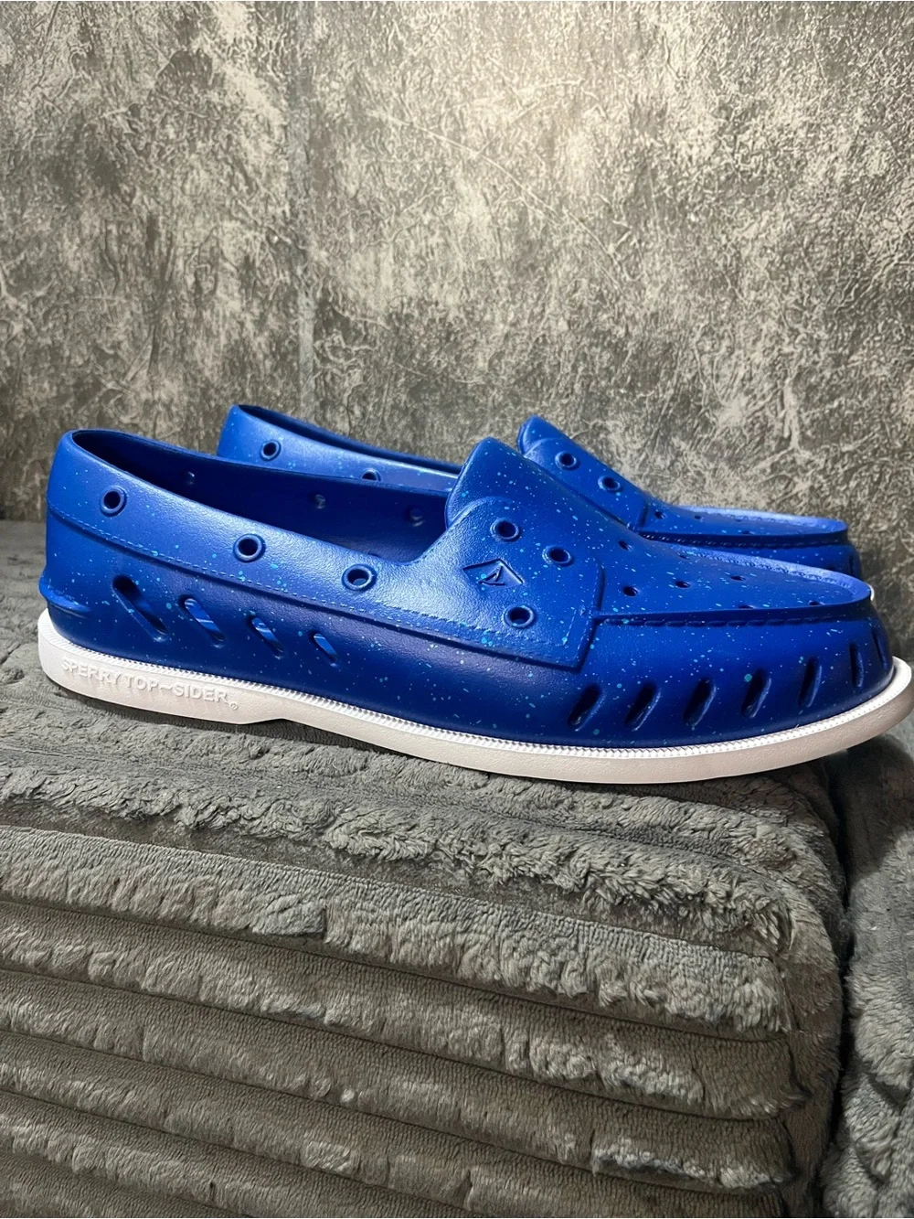 Mens Blue Slip-On Shoes Sperry